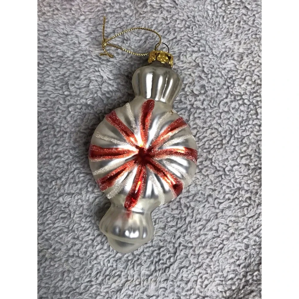 Busy Girl Blown Glass Christmas Ornaments Set of 3 Cell Phone Sunglasses‎